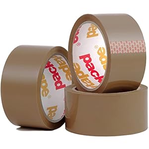 Packatape 3 Rolls 48MM x 66M Brown Packaging Tape for Parcels and Boxes. This 3 roll pack of Heavy Duty Brown Packing…