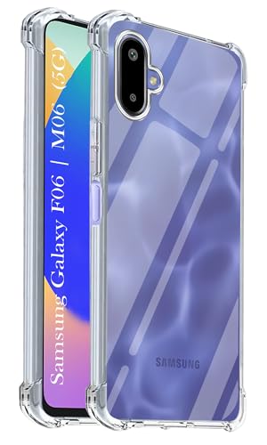 Image of Jkobi Shockproof Crystal-Clear Back Cover for Samsung Galaxy F06 | Samsung Galaxy M06 (Anti Yellow Case | Drop & Camera Protection | Hard Polycarbonate)