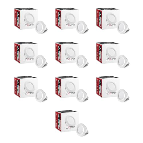 Image of Goldmedal Ecostar 1W LED COB Round Spot Light- Red | Pack of 10|Up to 80 Lumens per Watt | Cut-Out Size: O25mm | Dimension: O39X20mm | for Indoor Application