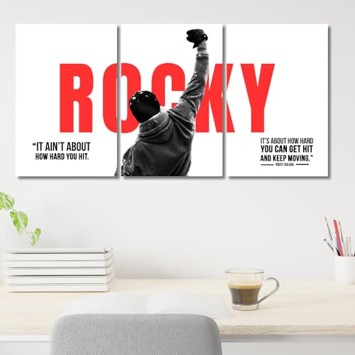 Image of Good Hope - Hollywood Movie Rocky Balboa Motivational Split Poster 12x18 Inch - Rocky Motivation Quote Wall Decor Boxing Inspiration Posters for Livingroom Bedroom Gym & Workout Room Office Decoration Painting (without frame framed)