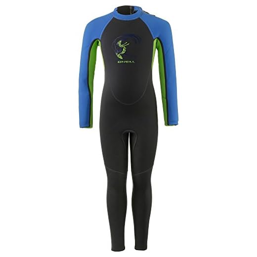 O'Neill Toddler Reactor 2mm Back Zip Wetsuit Graphite/Dayglo/Blue 4868