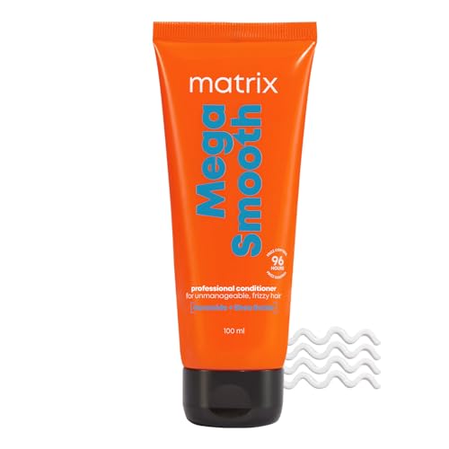 Matrix Mega Smooth Conditioner with Shea Butter and Ceramides for Frizzy Hair |Max Smoothness for 4 Days | Used by 1 Lakh Hairstylists*|For All Hair Types | Paraben Free