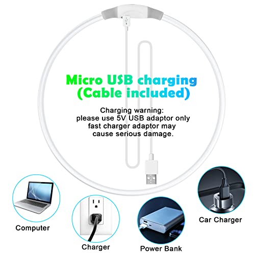 AUAUY LED Dog Collar, Light Up Dog Collars USB Rechargeable, Glowing Collar, Universal Flash Dog Necklace Light - Image 4
