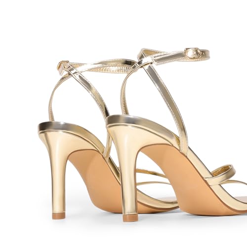 Image of DREAM PAIRS Women's Comfort Sexy Strappy Stiletto Heels | Square Open Toe Adjustable Ankle Buckle Strap High Dress Heels, Elegant Heeled Pumps for Party, Wedding and Prom Occasions