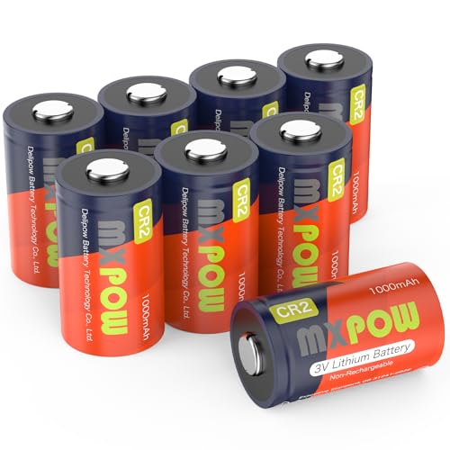 MXPOW CR2 3V Lithium Batteries 8-Pack