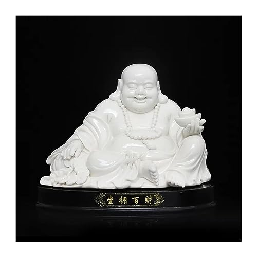 Statue Maitreya bouddha de richesse ornement céramique maison