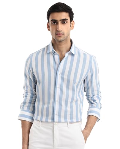 Image of Rare Rabbit Regular fit Striped Shirt