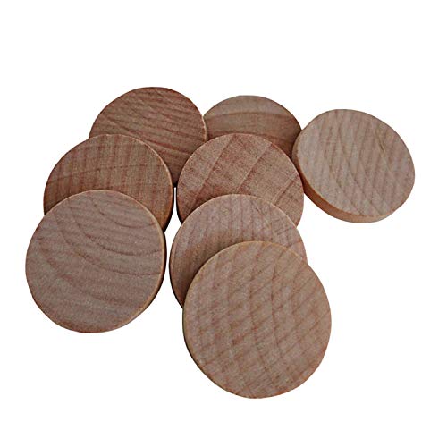 1 Inch Natural Wood Slices Unfinished Round Wood Coins for DIY Arts & Crafts Projects, 120 per Pack. by Axe Sickle - Image 2