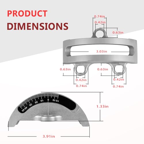 (2-Pack) Bandsaw Trunnions w/Scale Kit Fit for Accura Delta Ridgid Grizzly 14" Band Saws, Replace Trunnions 426-02-0-950-0002, 426-02-395-0005, LBS-60, JWBS-14 100042 - Thumbnail 2