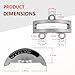 (2-Pack) Bandsaw Trunnions w/Scale Kit Fit for Accura Delta Ridgid Grizzly 14