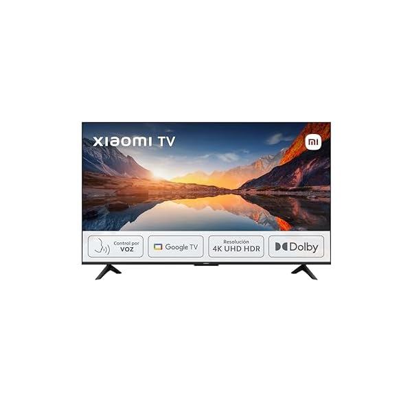 Xiaomi TV A 2025 65" - Smart TV 4K HDR, Google TV, Control por Voz, Dolby, Negro
