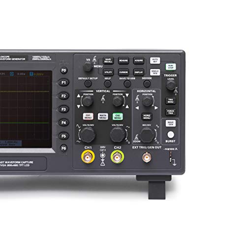 Hantek Dso2D10 Digital Storage Oscilloscope 100Mhz Bandwidth 2Ch Dual Channel 1Gsa/S 8M Memory Depth With 1Ch Waveform Generator #TOP3