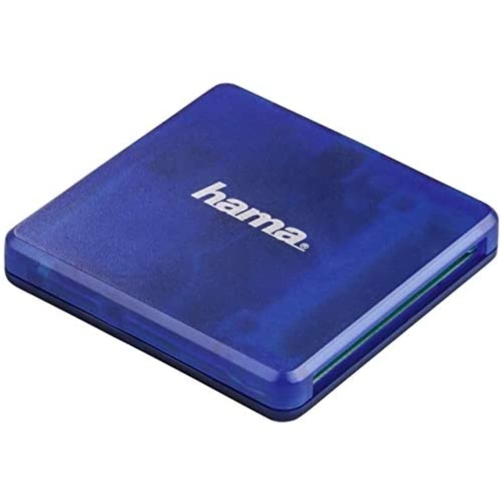 Hama Multi-Card Reader USB-2.0, SD/microSD/CF, Blue