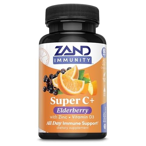 ZAND Immunity Super C+ with Elderberry, All Day Immune Support, 1000mg PureWay-C Vitamin C Plus Zinc & Vitamin D-3, Enhanced Absorption, 60 Tablets, 30 Servings | Pack of 2 Cover