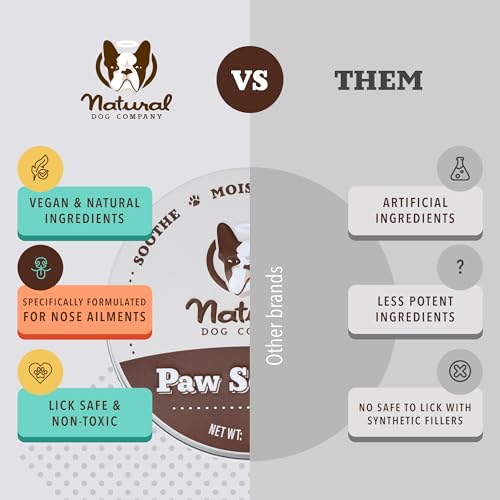 Image of Natural Dog Company Paw Soother Dog Paw Balm - Moisturizes Dry Cracked Paws After Walks, Hot Pavement, Beach Sand, Hiking & Outdoor Play with Coconut Oil & Calendula, Daily Paw Care, 1 oz Tin