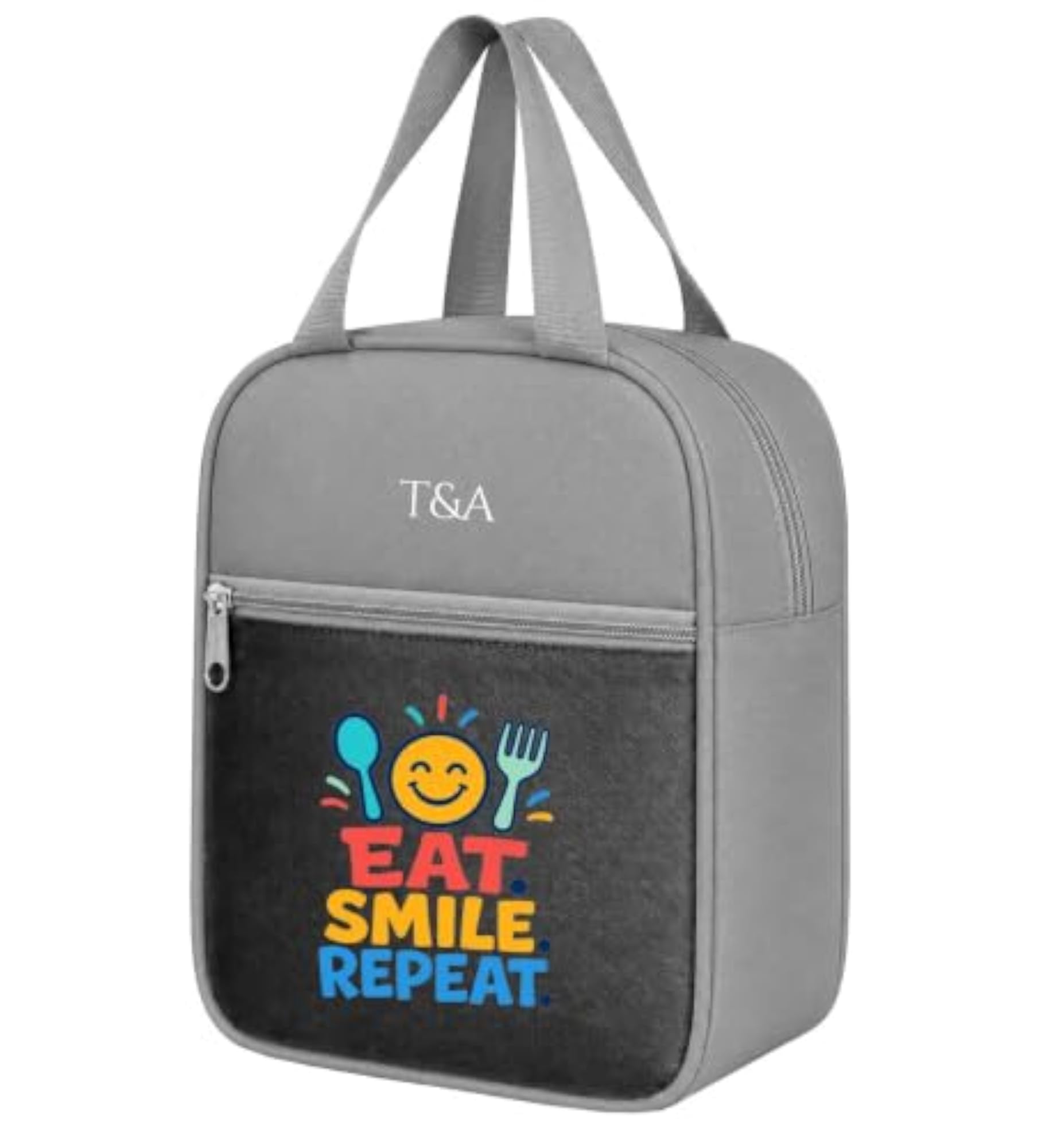 Reusable Portable Lunch Bag with Storage Pocket