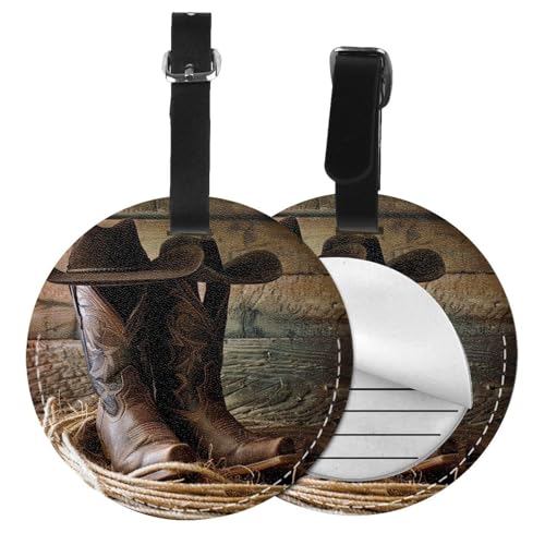 Étiquettes cuir synthétique cowboy pour réparer et personnaliser facilement vos vêtements usés
