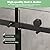 KPUY Glass Shower Door, 50-54" W x 76" H Semi-Frameless Sliding Shower Door, 1/4" (6mm) Thick Tempered Clear Glass with Explosion-Proof Film Nano Coating, Matte Black