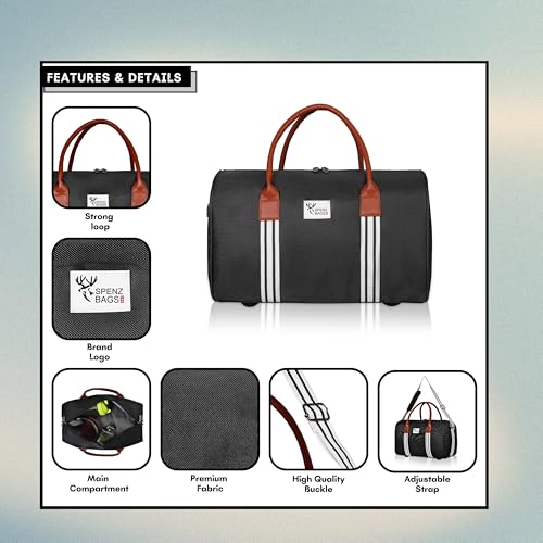 Image of SPENZ Bags Duffel Gym Bag /Shoulder Bag /Sports Bag for Men & Women