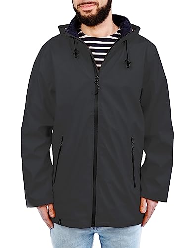 Chubasquero hombre de XS a 4XL impermeable cortavientos rayas