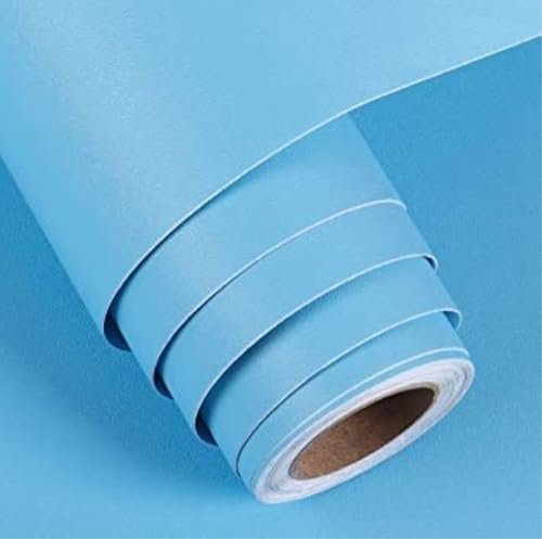 Image of CREON Vinyl Wrap for Car & Bike Self Adhesive Vinyl Wrap Sheet Sticker & Decal Roll Film Auto Car Vehical Air Release (2 feet x 4 feet, Sky Blue Matte Wrap)