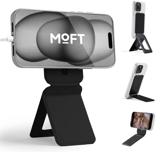 （03:00時点） MOFT【公式直営店】モフト スマホスタンド MagSafe対応 七変化マルチスタンド 携帯スタンド iPhone 17/16/15/14/13/12シリーズ対応 MOVAS™耐久素材 薄型・軽量・折りたたみ式・持ち運び便利 多角度調整・三脚兼用・強力なMagSafeシール付き 自撮り・動画視聴・会議・旅行に便利（カード収納なし）