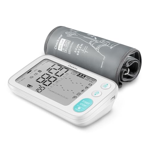 CheckMe BP3 C1 Tensiómetro Bluetooth con pantalla LCD, tensiómetro de brazo con detector de latidos irregulares