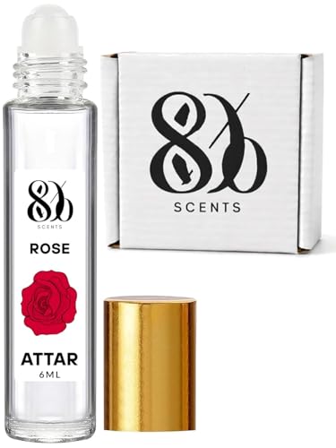 Image of 80% Scents Rose Attar Original 6ml | Attar Perfume for Men (6 ml (Pack of 1))