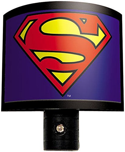 Ata-Boy DC Comics Superman Logo Automatic On/Off LED Bulb Nite Lite