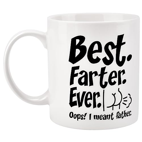 Fathers Day Dad Gifts For Dad Husband Him From Daughter Son Kids Wife - 11 Oz Ceramic Coffee Mug - Stocking Stuffers For Christmas Xmas,Birthday, Anniversary Gag Presents Ideas For Papa Step Dad #TOP29