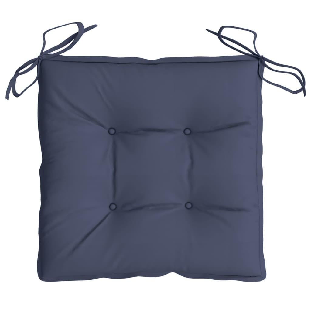 vidaXL Coussins de Chaise Lot de 6 Bleu Marine 40x40x7 cm Tissu Oxford
