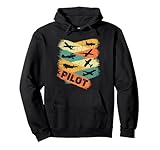 Retro Aviation Pilot T-Shirt tolle Paar mit Aviator Kleidung Kleidung, Outfits, Langarm Sweatshirt, Hoodie, Helm, Trikot, Kostüm, Socken, Mütze, Schuhe Poster Maske, Flugzeug Geburtstagsfeierzubehör Dekorationen Regalo de cumpleaños piloto de avión para