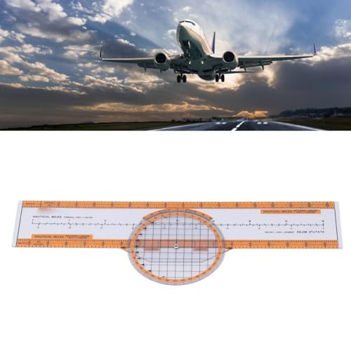 Computadora de vuelo plástica con regleta giratoria naranja miniatura 4