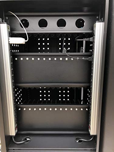 Alt Technology 30-Bay Mobile School Charging Cart Station For Chromebook, Tablet And Laptop Computer With Power Strip Included, Assembly Required 1001 Black #TOP5