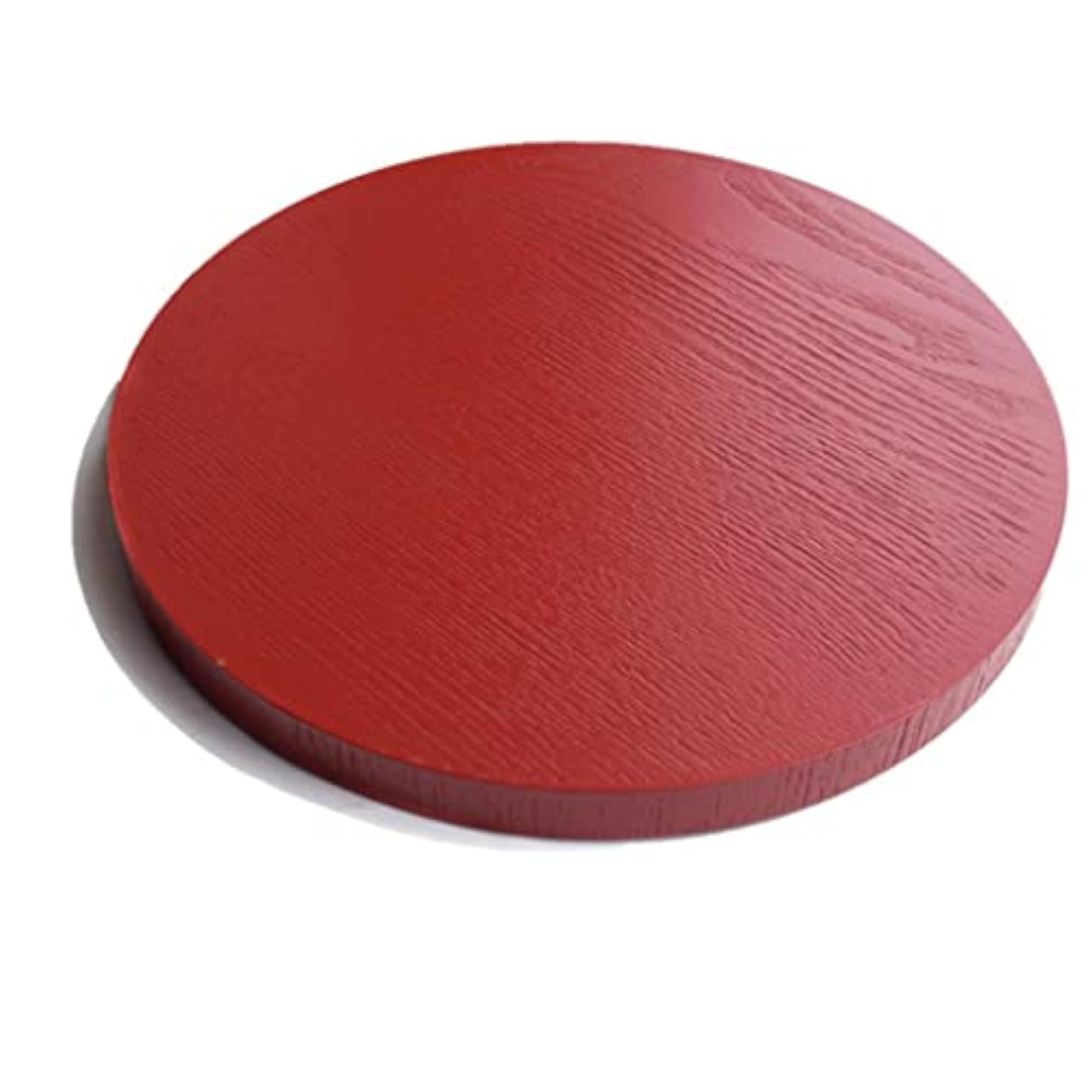 Round Wooden Plate for Snacks and Salad Serving