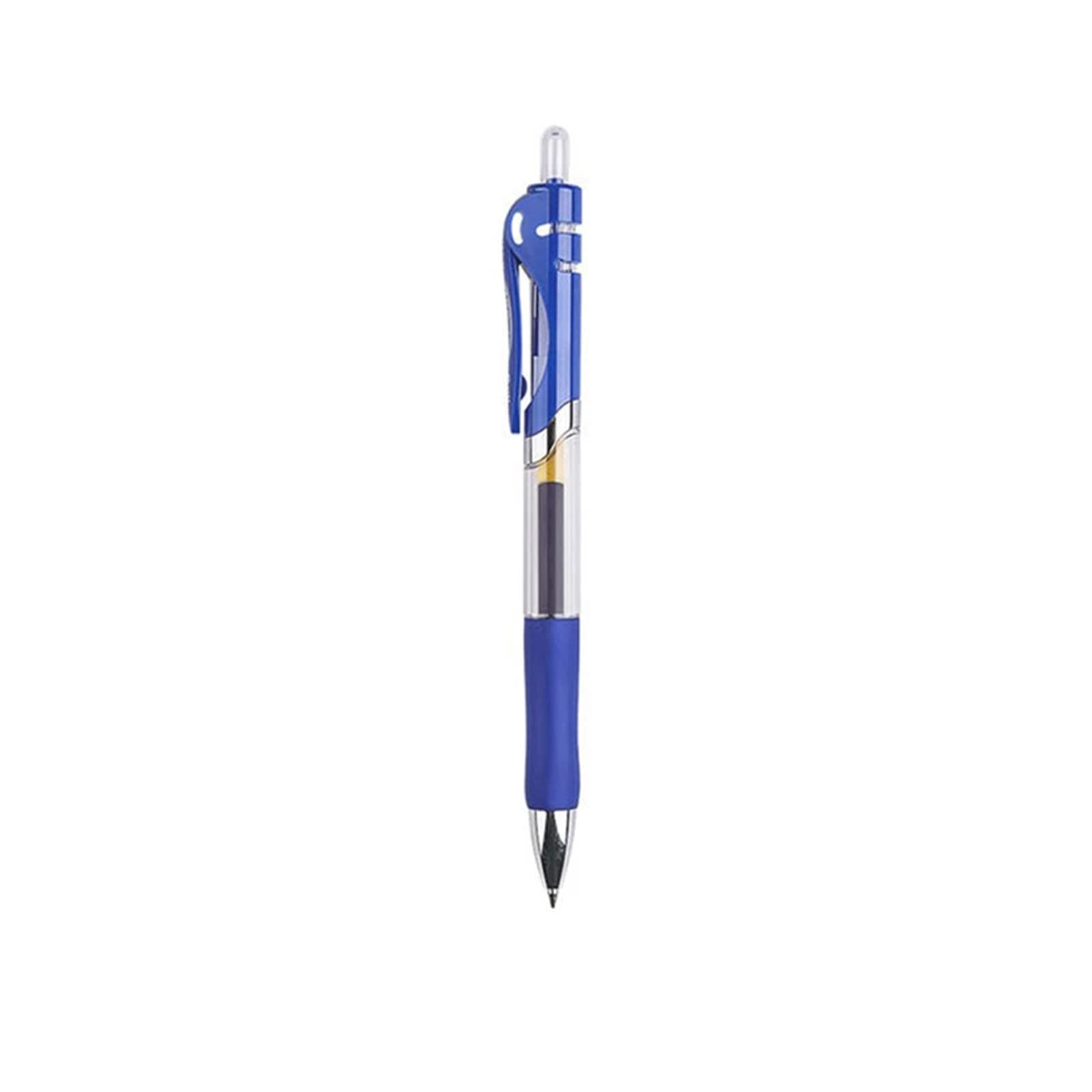 Retractable Liquid Gel Ink Pen - 0.5mm Bullet Tip Smooth Gel Pens Retractable Rollerball Gel Pen for Adult Writing Note Taking School & Office Supply 1PCS Blue