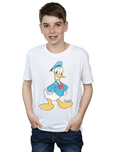 Image of Disney Boys Classic Donald Duck T-Shirt 9-11 Years White