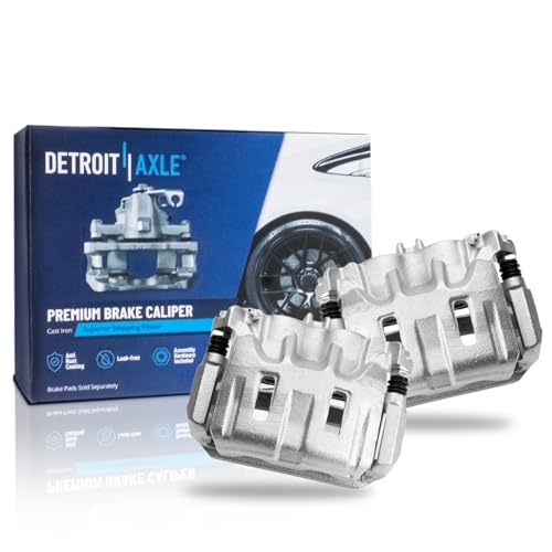 Image of Detroit Axle - Front Brake Calipers w /Brackets Replacement for 2011 2012 2013 2014 2015 2016 2017 Honda Odyssey - 2pc Set