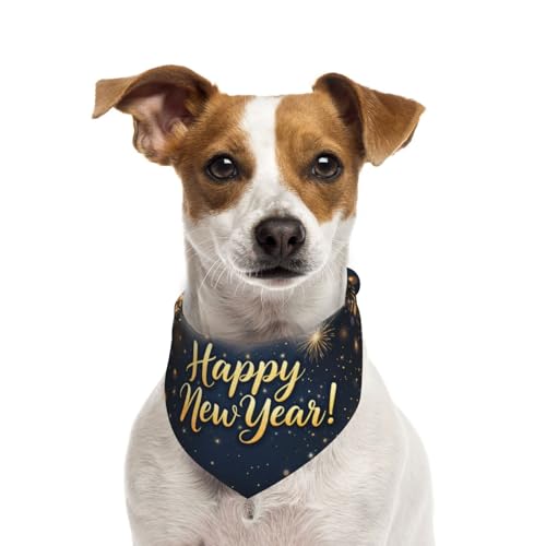 Pañoleta Ajustable para Perros Año Nuevo 2026 miniatura 2