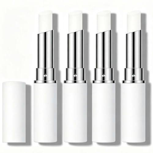 Image of KYDA 4 Pcs Lip Primer, Colorless Tint, Smoothes and Refines Lips | Moisturizing Primer for Lips, Sheer Lightweight Lip Base, Lipstick Primer & Daily Lips Balm