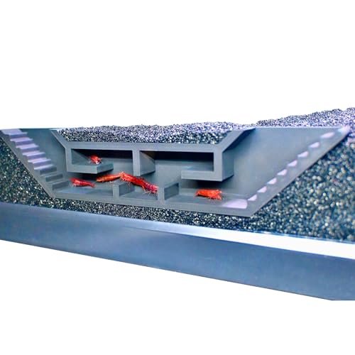 Lucky Critter Shrimp Cave Underground Maze Tunnel | Viewing Shrimp Freshwater Hide Tunnel | Aquarium Shrimp Breeding Cave Perfect for Small Shrimp, Cherry Shrimp, Dwarf Shrimp