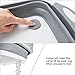 MFTEK Foldable Multifunction Chopping Board, Collapsible Dish Tub Basin Cutting Board Colander, Vegetable Fruit Wash and Drain Sink Storage Basket, Space Saving for Kitchen Home