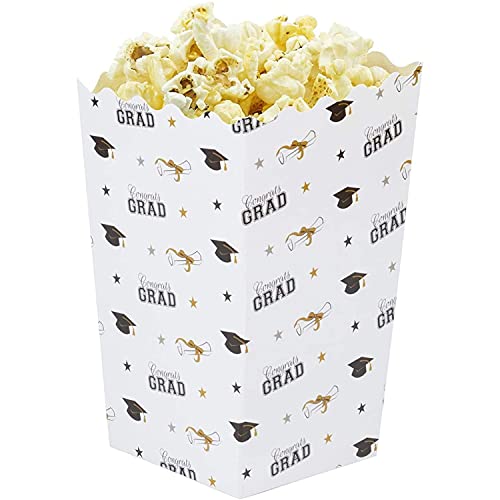 Juvale Small Popcorn Party Favor Boxes for 2023 Graduation Decor (3.3 x 5.5 In, 100 Pack)