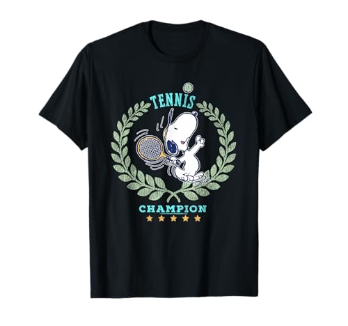 Peanuts Snoopy Tennis Beagle Champion 86 Jeu de tournoi T-Shirt