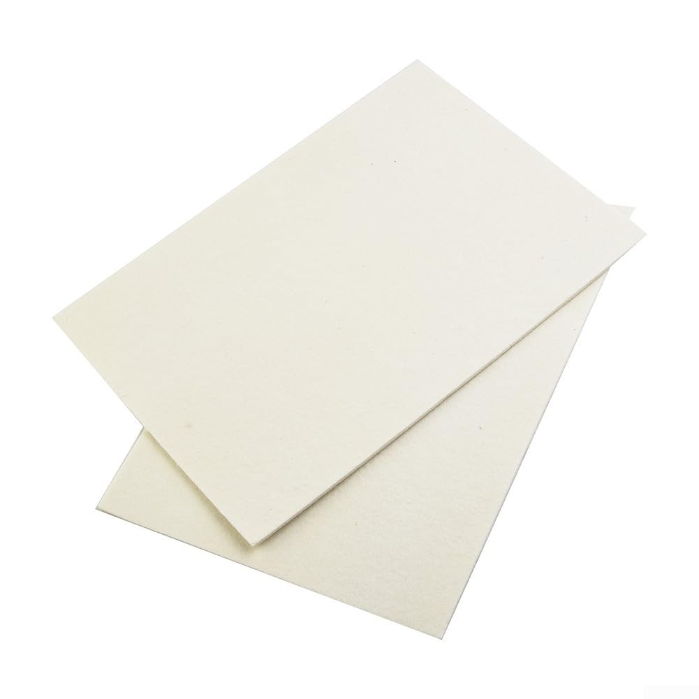 Materiale di tenuta in fibra di ceramica, 155 mm x 297 mm x 3 mm, adatto per alte temperature (2 pezzi)