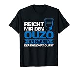 Herren Ouzo Anisschnaps Griechenland T-Shirt