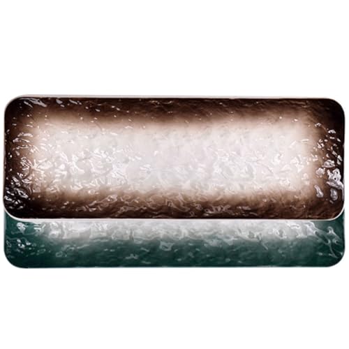 Bandeja de Sushi Cerámica Rectangular 10 pulgadas Set 2 piezas miniatura 1