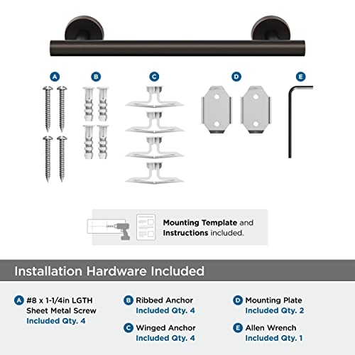 Amerock Bh26546Orb | Oil Rubbed Bronze Towel Bar | 9 In (229 Mm) Towel Rack | Arrondi | Bathroom Towel Holder | Bathroom Hardware | Bath Accessories #TOP6