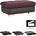 Produktbild Cavadore Hocker Palomento / Polsterhocker mit Stauraum / passend zum Ecksofa Palomento / 100 x 41 x 65 / Materialmix Aubergine/Grau
