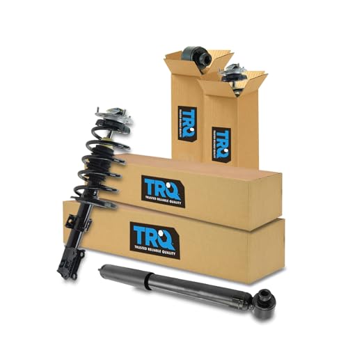 Image of TRQ Front and Rear Complete Strut Assembly & Shock Absorber Kit Complete Strut & Coil Spring Assembly Compatible with 2003-2014 Volvo XC90